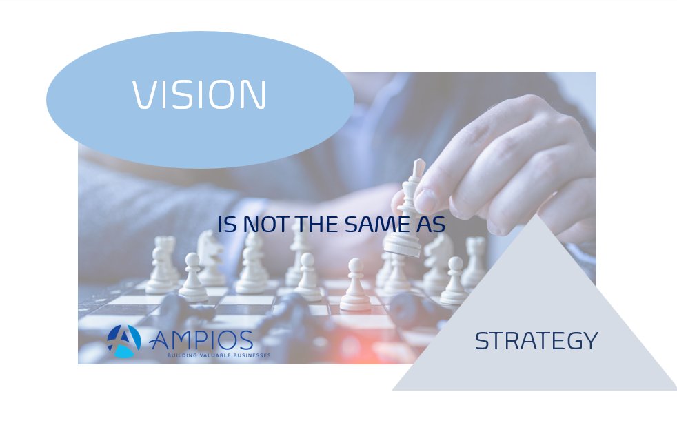 The vision is a #goal while business #strategy is about how that goal is going to be achieved. It is a plan.
@Ampios Management Partners can help your business to create and develop that plan.