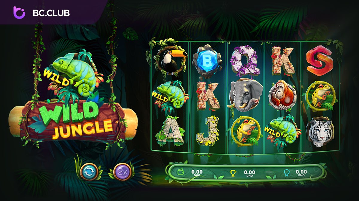 bccDAOBrazil's tweet photo. 🌿 Explore a selva exuberante de Wild Jungle, descobrindo símbolos exóticos e animais selvagens. Aventura aguarda! 🦁🎰 #WildJungle #DiversãoNoCasino Registre-se em https://t.co/ce1M638vL2 https://t.co/6ZwXCKhj8P