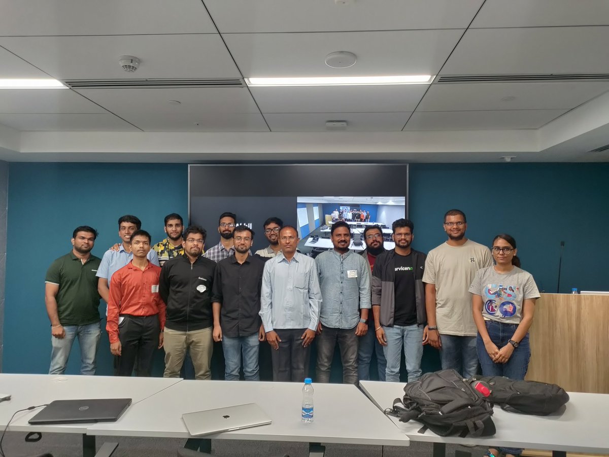 SwechaFSMI's tweet photo. We thank all participants of our recent “Multi-Track #DevDaysHyd — #CloudComputing | #AI, #ML | #GoLang | #RustLang”, for their incredible initiative and enthusiasm.
We thank @ServiceNow for hosting us and arranging Hi-tea. https://t.co/GOzVliGcJ8