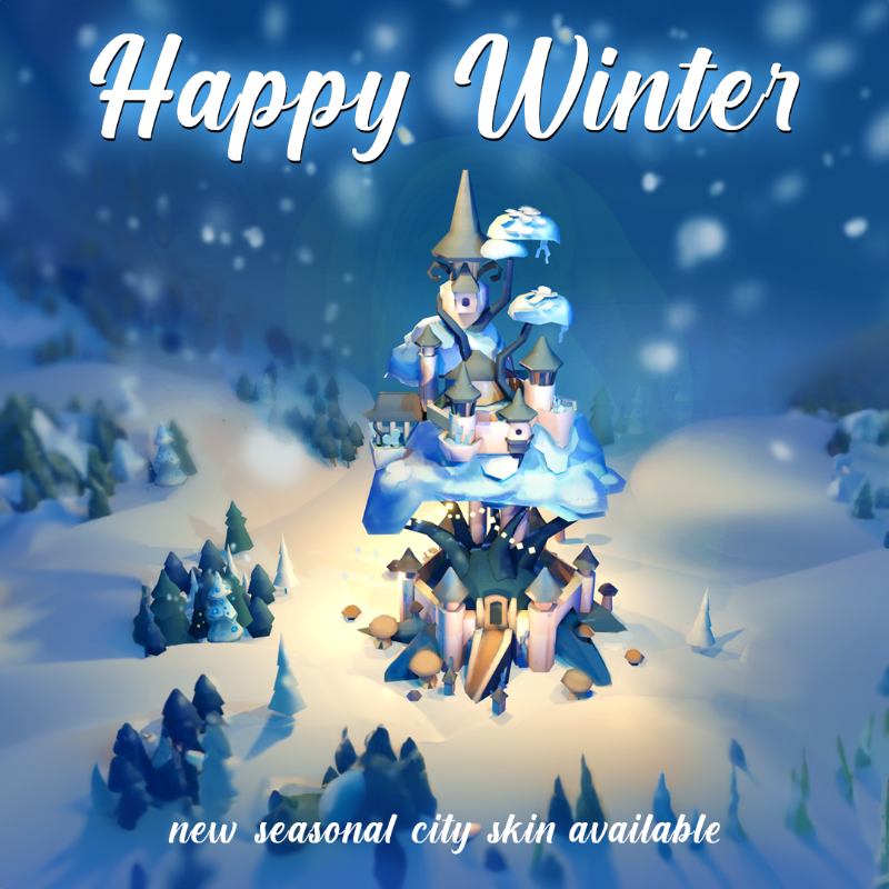 Autumn is behind us, time to give your kingdom a Winter vibe with our new seasonal skin, available now! ❄️ #HappyWinter