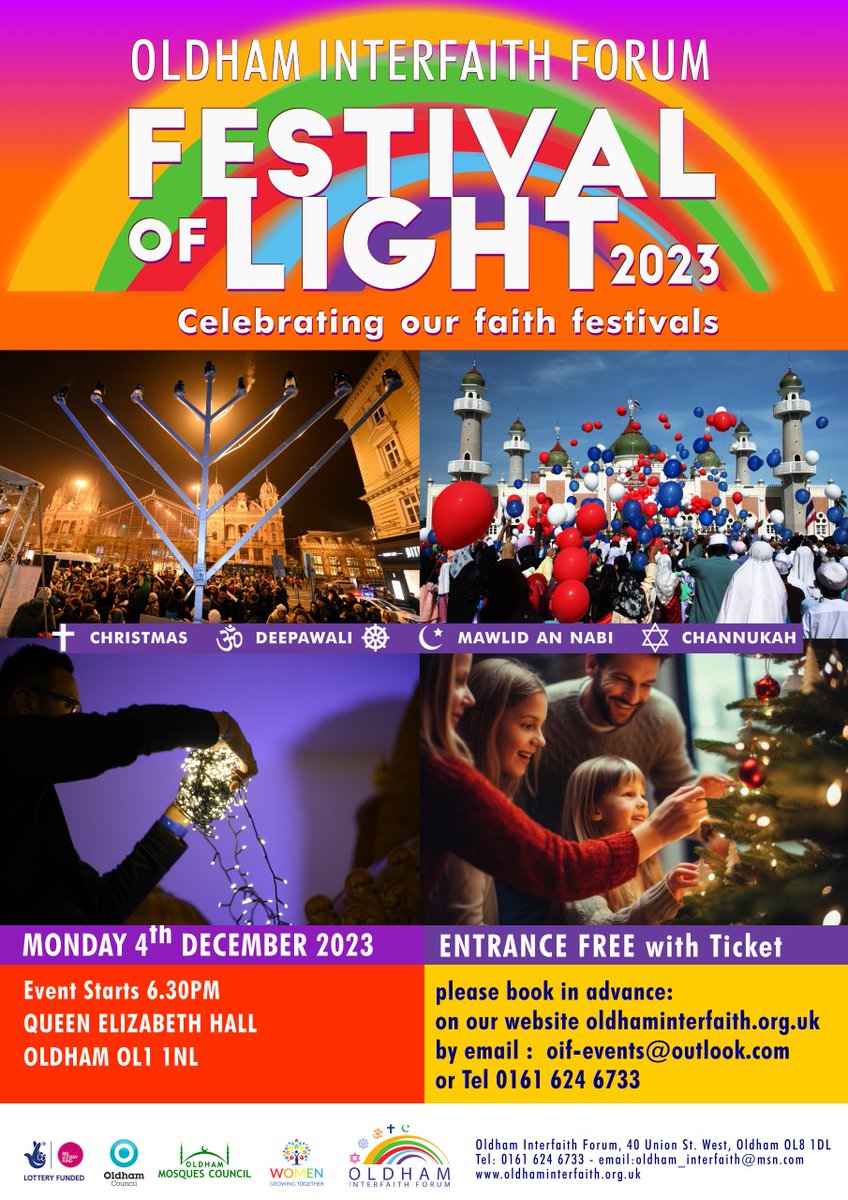 We are looking forward to the Festival of Light tonight. 
All welcome to come and join us
#interfaith #community @OInterfaith @Oldham_Hour @allaboutoldham @YourTown_Oldham @OldhamChronicle @oldhamnetwork