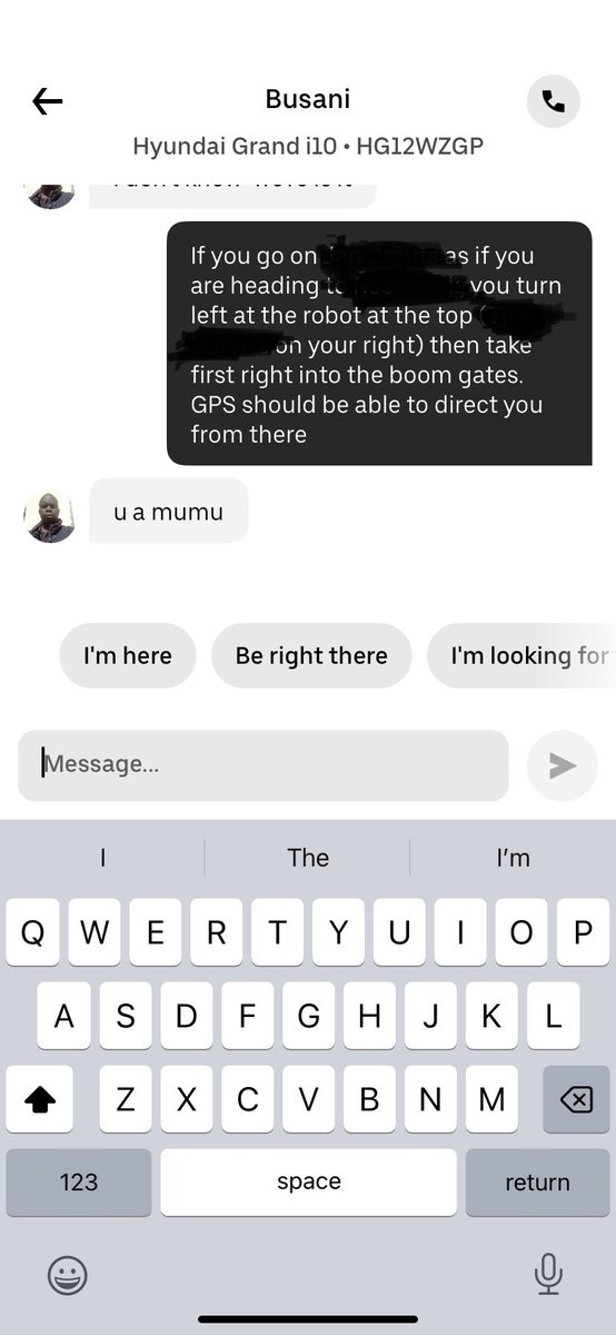 KokoKay7's tweet photo. @Uber your driver Busani: Hyundai Grand i10 HG12WZ GP is so rude. 
He insulted me because he didn’t know how to access my place due to road closures. Please note his behaviour towards your clients. https://t.co/6nSuzjnIcD