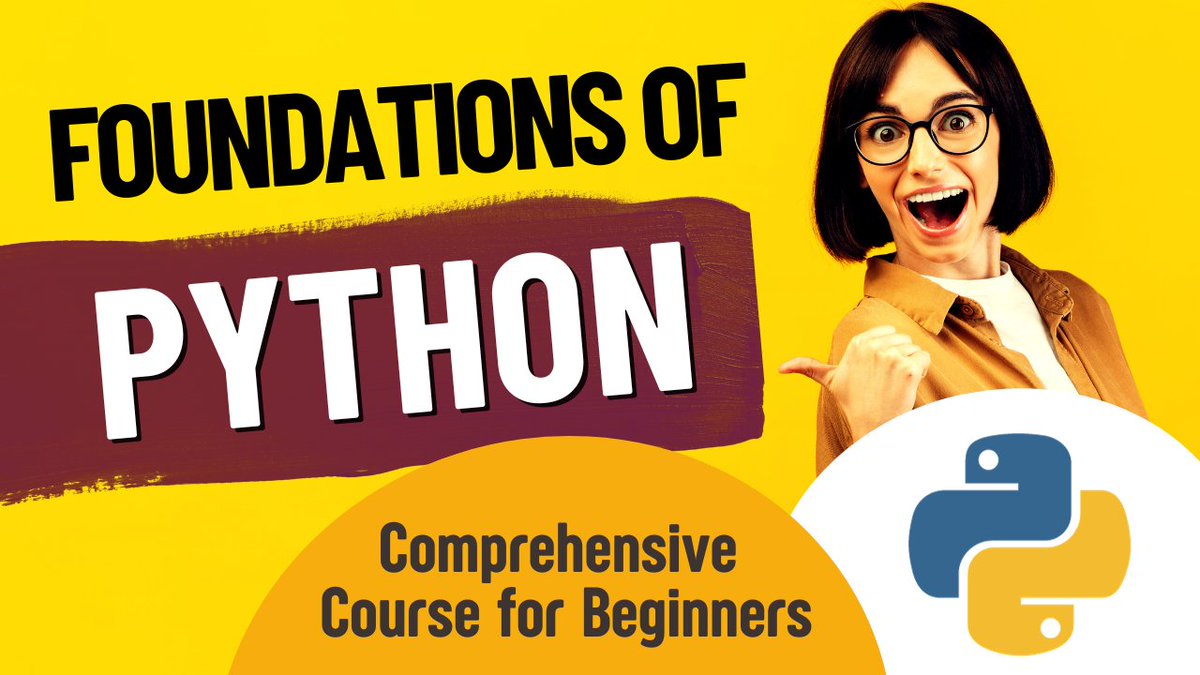 skillbakery's tweet image. 🐍 Developers, embark on a Python journey! Explore the Foundations of Python in this comprehensive course for beginners. Dive into the tutorial:

[youtu.be/2mZggTAj-nI]

#Python #SkillBakeryStudio #ProgrammingFoundations #LearnPython #Python #pythonprogramming #PythonAi