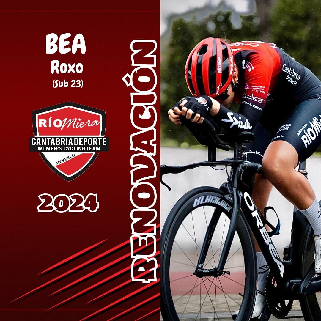 🔁 El equipo Río Miera anuncia tres renovaciones para 2024

➡️ <a href="/marinagarau_/">Marina Garau</a>
➡️ Andrea Pérez
➡️ Bea Roxo

#EsenciaCiclista #RioMiera