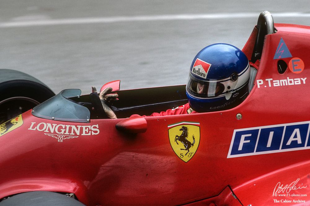 One year ago today, our dear friend Patrick Tambay left us. Such a nice guy, a very sad day indeed it was. Photo: Patrick around Loews hairpin in Monaco 1983, his left hand elegantly holding the steering wheel.