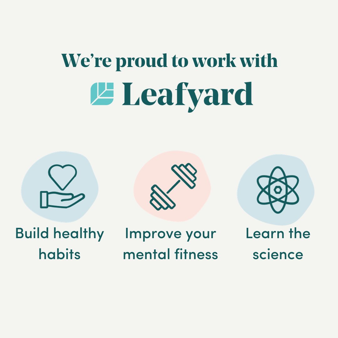 We are proud to announce that everyone in our PWRR family has access to @leafyard It gives you the helping hand you need to manage stress, transform your daily routine, and understand how your mind works leafyard.com/pwrr
