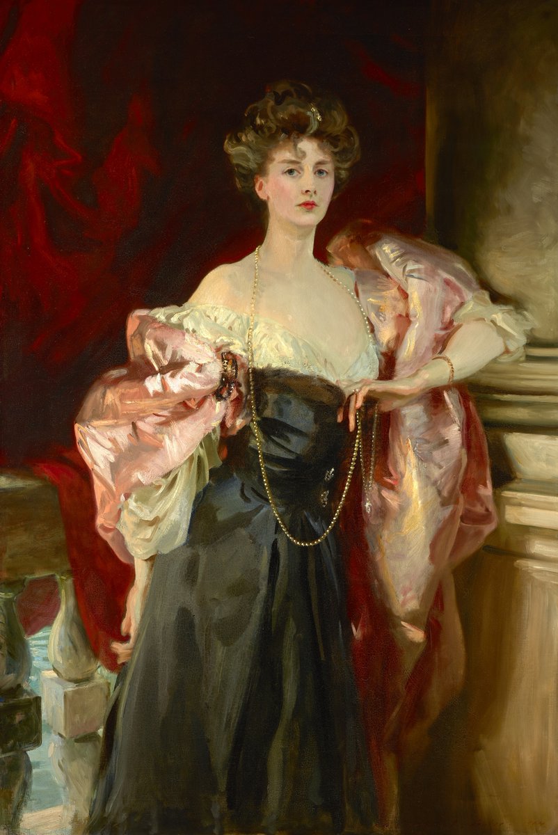 #JohnSingerSargent painted this portrait of Lady Helen Vincent in Venice in 1904. Vincent was described as 'one of the beauties of the age, and a woman of a rare charm'. 💕 Find Lady Helen's portrait in #SargentAndFashion, opening Feb 2024 at #TateBritain. bit.ly/481oijJ