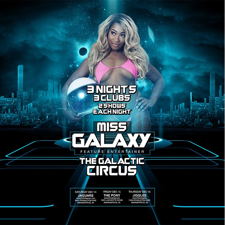 IndyJiggles's tweet photo. The greatest show in the #Galaxy is coming to Indy! π€©
Don't the #GalacticCircus at Jaguars Dec 14, The Pony Dec 15, and Jiggles Dec 16. π΄π€ΉββοΈ Get ready for an unforgettable weekend of space-tacular fun! π #GalacticCircus #IndyTakeOverTour #IndyNightlife #IndyClubs π https://t.co/whHkPAIU9c