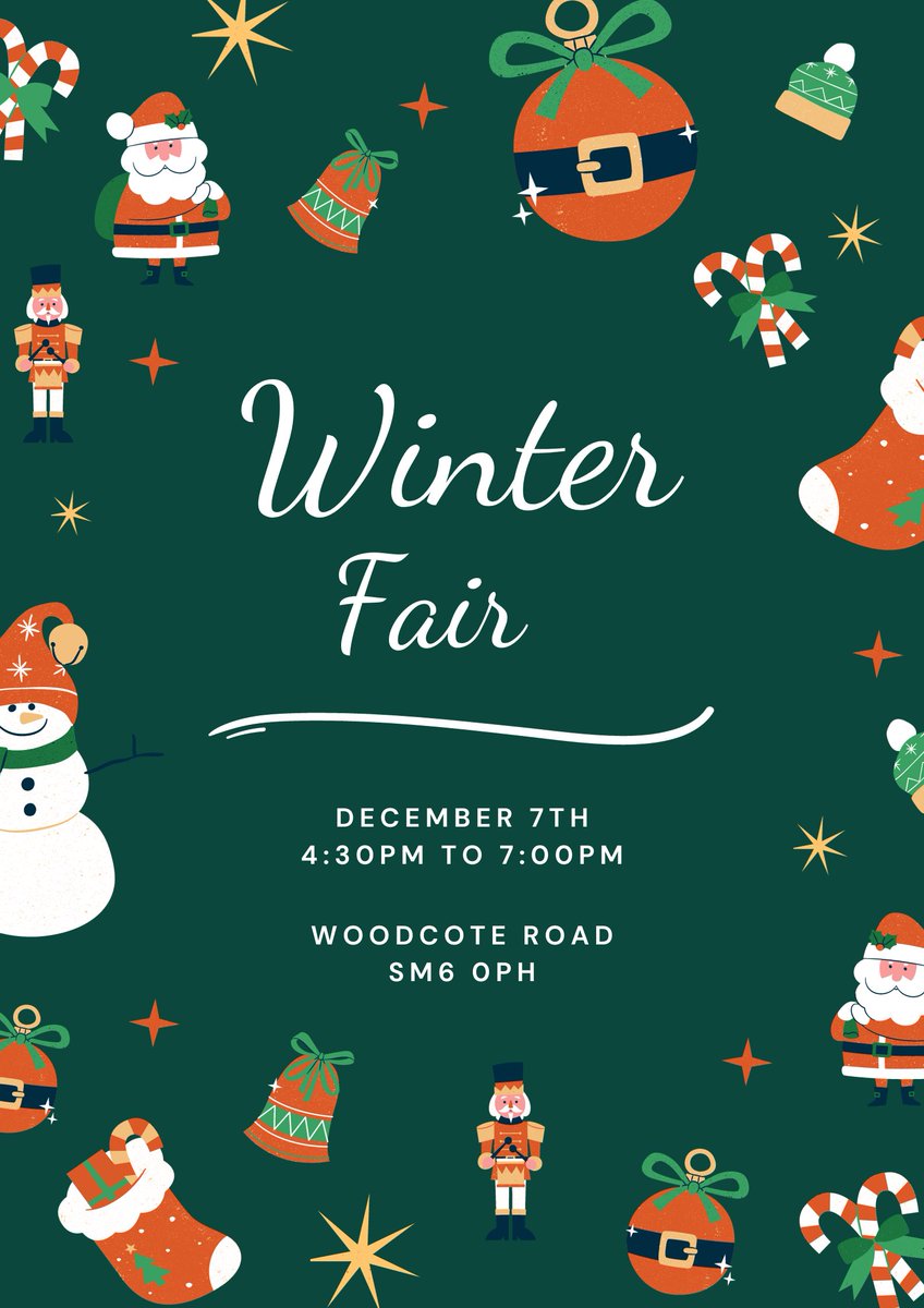 On Thursday 7th December we will be hosting a Christmas Fair between 4-7pm, showcasing student talent and selling craft as well as food/drink. Don't miss out on the mulled wine! (Alcohol free, of course). Make sure you've got your tickets!