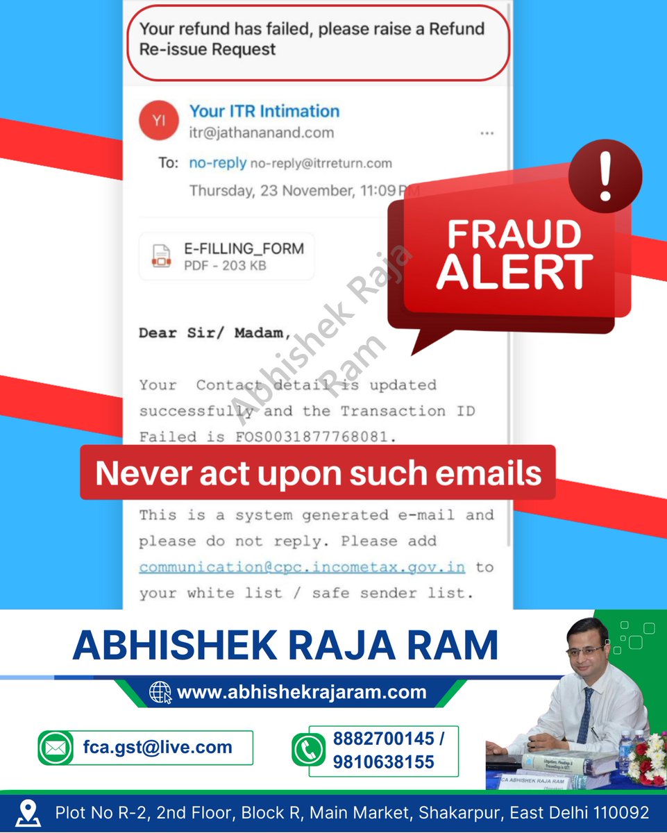 New Fraud Alert!

 #FraudAlert #CyberSecurity #ScamPrevention #ProtectYourself #SecurityTips #PhishingScams