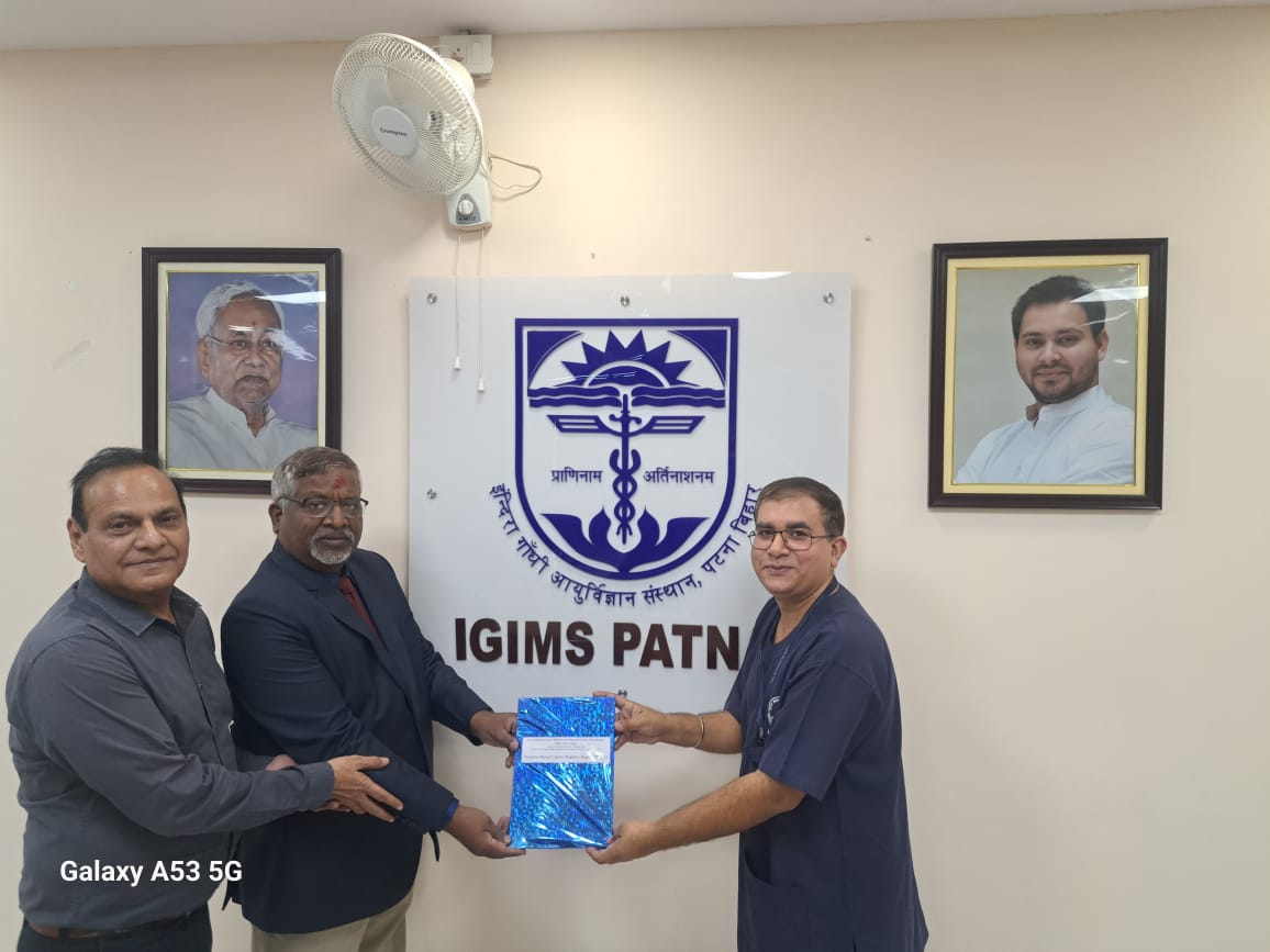 We are thrilled to announce that the first 'Hospital Based Cancer Registry Report' of Homi Bhabha Cancer Hospital & Research Centre, Muzaffarpur has been prepared and the same has been handed over to Director IGIMS Patna. @pankajch37 @ravikantkem @akhileshPRO
