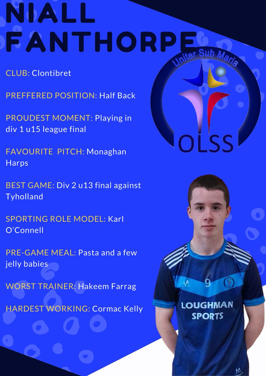 OLSSBlayney's tweet photo. First up on this years "Meet our GAA Captains" series is our Boys U-14 Joint Captain Niall Fanthorpe from @clontibretclg. We are very grateful to our local clubs for all their hard work developing such talented players
@monaghangaa
#OLSSGAA #MeetOurCaptain https://t.co/5cpUNMQcHt