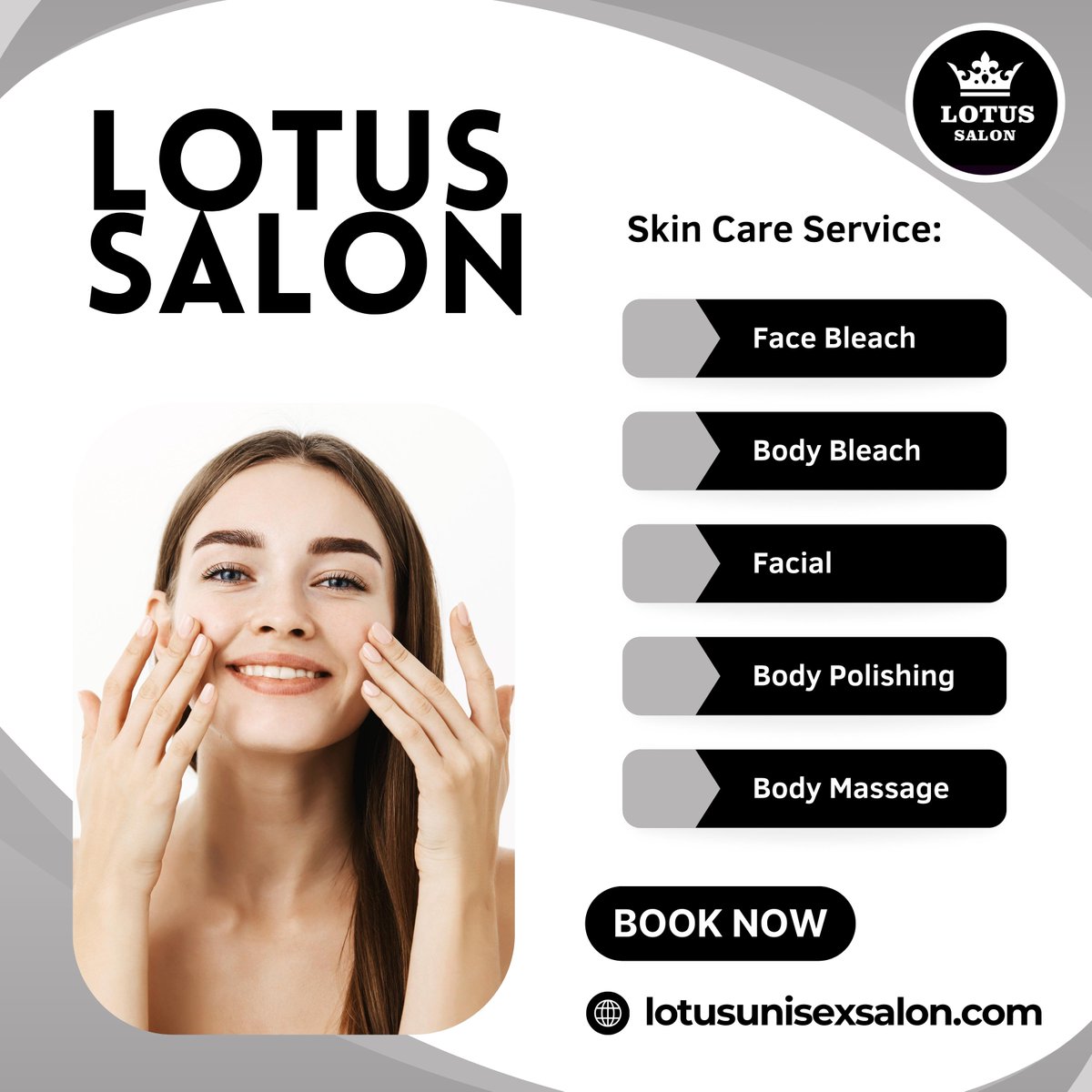 Unleash your skin's radiant glow with our transformative skincare treatments at Lotus Salon

#RadiantGlow #TransformativeSkincare #lotussalon #lotussalonmoradabad #Lotus #lotussalonfranchise