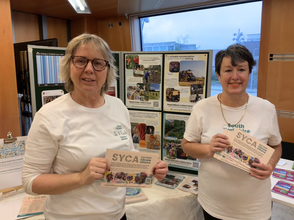 SYClimateNews's tweet photo. We are delighted to have joined #ClimateDoncaster today, on @CarbonLiterary celebration day as they hold a Carbon Literacy day, for staff. https://t.co/L3KjqJFlmZ