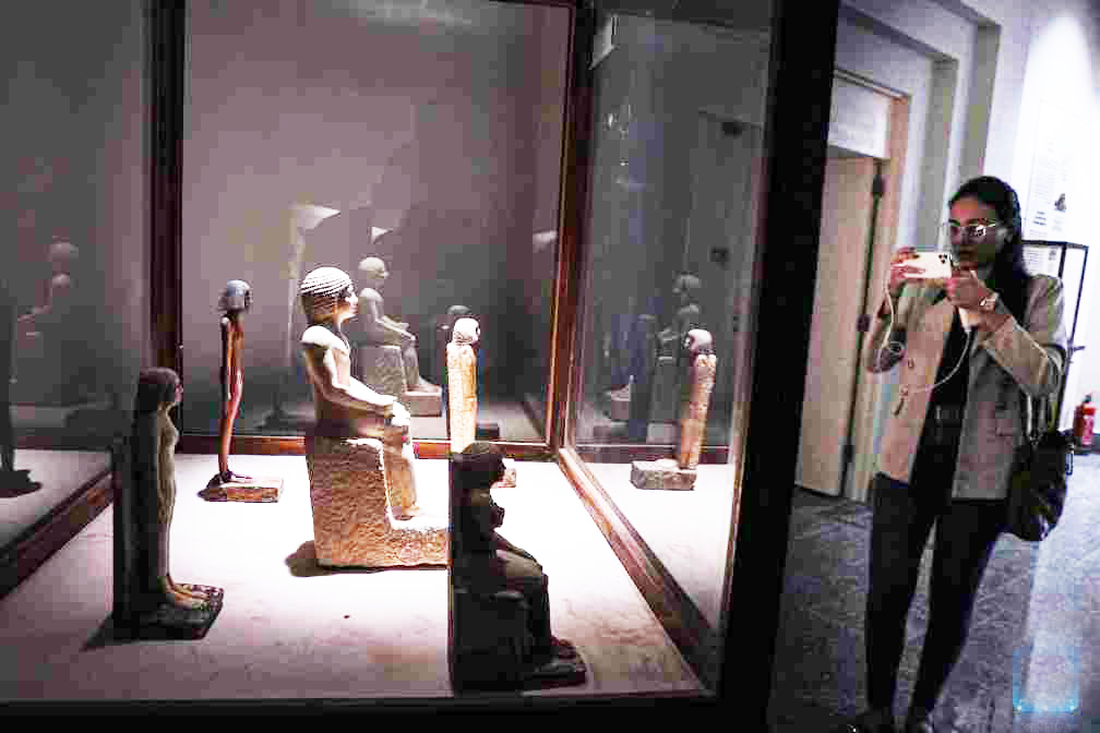 thandojo's tweet image. #Egypt's #Imhotep #Museum at Saqqara necropolis reopens after renovation
Named after Imhotep, an architect and a minister to Djoser, the 2nd king of Egypt's 3rd dynasty, the museum houses 286 artifacts in six halls, in addition to about 70 artifacts on temporary display