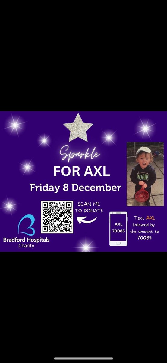 AED- Bradford Emergency Department 💙 (@aedbthft) on Twitter photo This week we are fundraising for sparkle for AXL ✨our lovely <a href="/clairegearie09/">claire walker</a> and some of our staff will be in the main concourse Friday 8th doing a bake sale we also have raffle tickets for sale message us if you want any all proceeds go to <a href="/BTHFTCharity/">Bradford Hospitals Charity</a> please RT <a href="/BTHFT/">Bradford Teaching Hospitals NHS FT</a> 💜 This week we are fundraising for sparkle for AXL ✨our lovely <a href="/clairegearie09/">claire walker</a> and some of our staff will be in the main concourse Friday 8th doing a bake sale we also have raffle tickets for sale message us if you want any all proceeds go to <a href="/BTHFTCharity/">Bradford Hospitals Charity</a> please RT <a href="/BTHFT/">Bradford Teaching Hospitals NHS FT</a> 💜