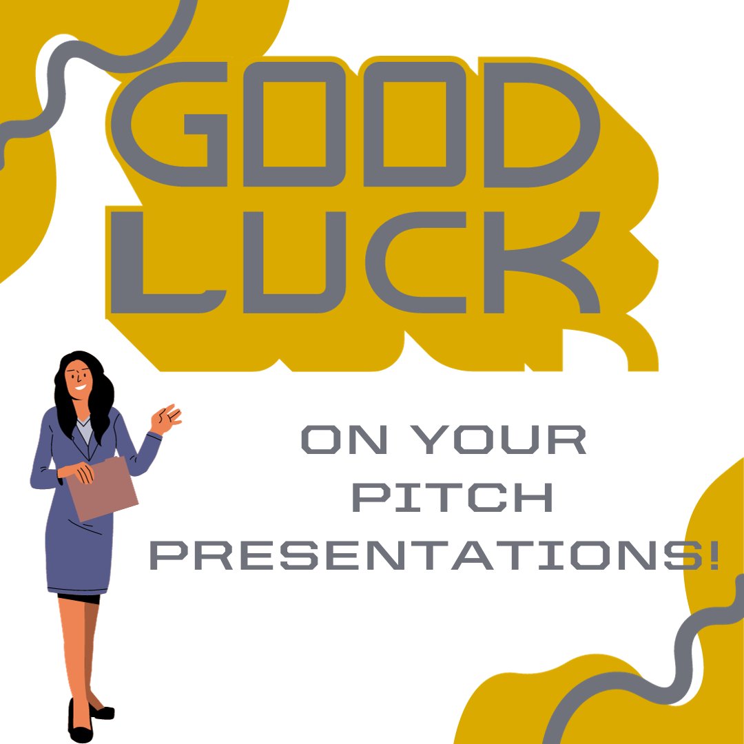 🌟 Best of luck to all students presenting their pitches! 🚀 You've worked hard—now it's your time to shine! 💪🎤 Embrace the opportunity and let your passion light up the room. Knock them dead, future leaders! 🌟 #GoodLuck #PitchPerfection 🚀👩‍🎓👨‍🎓