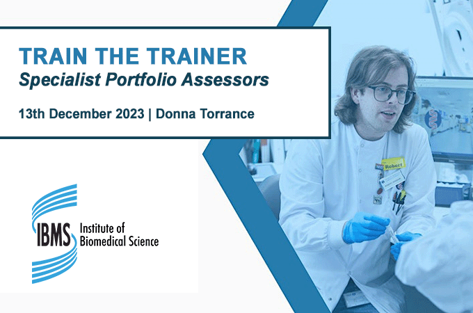IBMScience's tweet photo. Our next #TrainingforTrainers online event is taking place on 13 December. Sign up now to hear from Donna Torrance, IBMS Head of Learning and Development, as she provides support for individuals wanting to become Specialist Portfolio Assessors. https://t.co/BUdz9RTk7x https://t.co/HWNwUZLXby