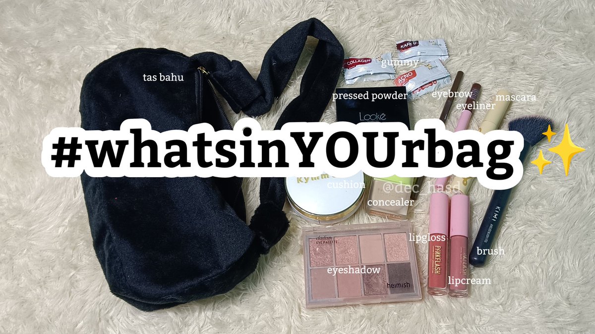 #whatsinYOUrbag ✨

Produk kecantikan apa sih yang ada di tas kamu? Kalau aku, yaa ini.. Kamu bisa liat di fotonya heuheu aku spill satu-satu di thread ini yap ♡´･ᴗ･`♡