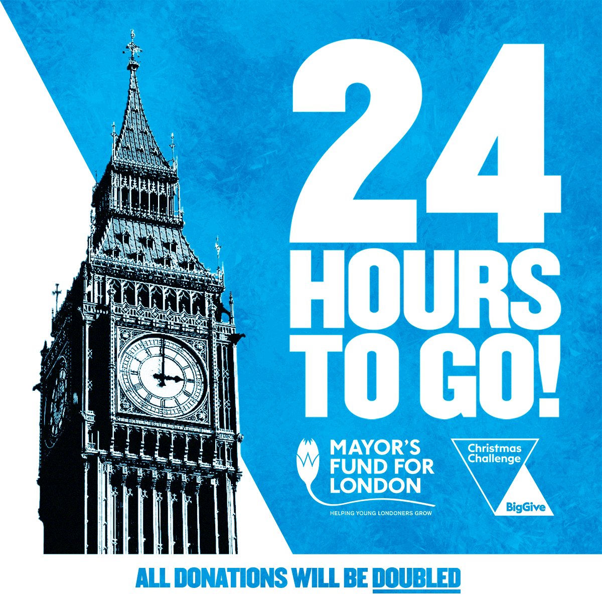 Young Londoners need urgent access to food and activities this winter.

Donate in the next 24 hours and we can support more young people, for longer - any donation will be doubled by our partner companies.

DONATE TODAY: bit.ly/supportyounglo…

#ChristmasChallenge23