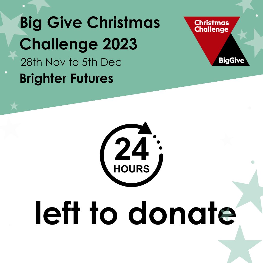 Thank you to everyone who has helped to raise over £35,000! But with just 24 hours to go, we need help to reach our £40,000 target. Donations by 12 tomorrow can be doubled! So £10 = £20! Donate now to have twice the impact. bit.ly/ReachBGCC23 #onedonationtwicetheimpact