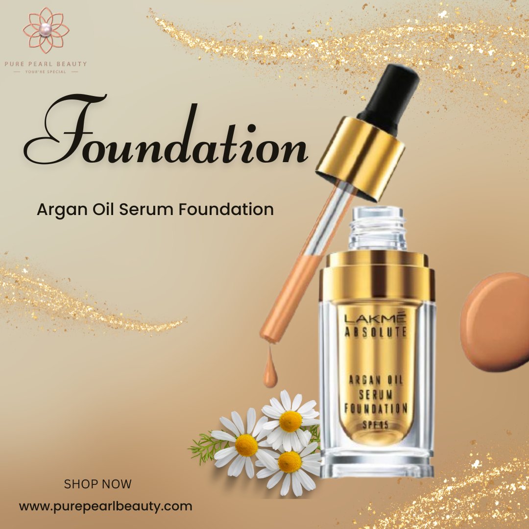 Transform your makeup routine with the silky smooth finish of Absolute Argan Oil Serum Foundation. 

#purepearlbeauty #SkinPerfection #ArganMagic #oilserumfoundation #foundation #GlowGetter #SerumFoundation #SkinLove #MakeupMagic #SerumGlow #SkincareMakeup #FlawlessFinish