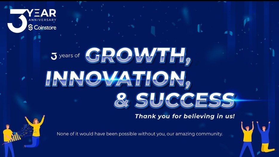 Marzia0175's tweet photo. #Coinstore Celebrating Three Incredible Years with Coinstore: An Expedition of Growth, Creativity, and Triumph!
#CoinstoreAnniversary #Advancement #CreativeAchievements #deprem #ChennaiRains #غزة_الآن #zerodha #Yash19 #FortniteChapter5 #attentat #coinstore https://t.co/BGGgDahpAD