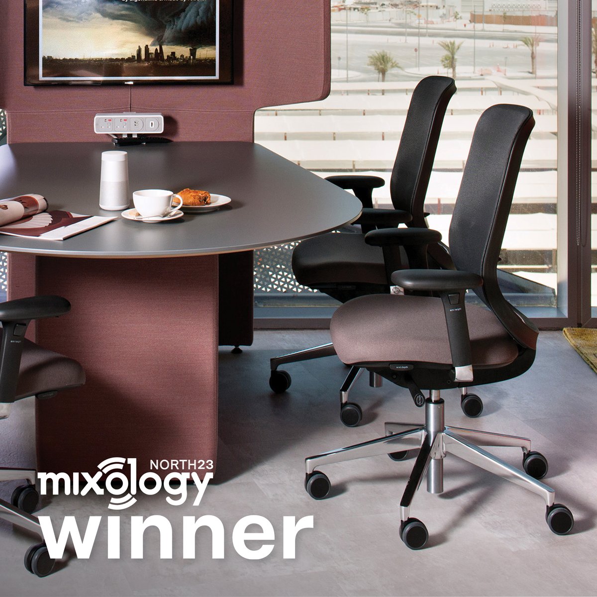 We are delighted to announce that #DoBetter has been awarded #MixologyNorth23: Product of the Year – Task Furniture. The result of taking a completely fresh look at task chair design, Do better does more with less. #mixologyawards @MixInteriors