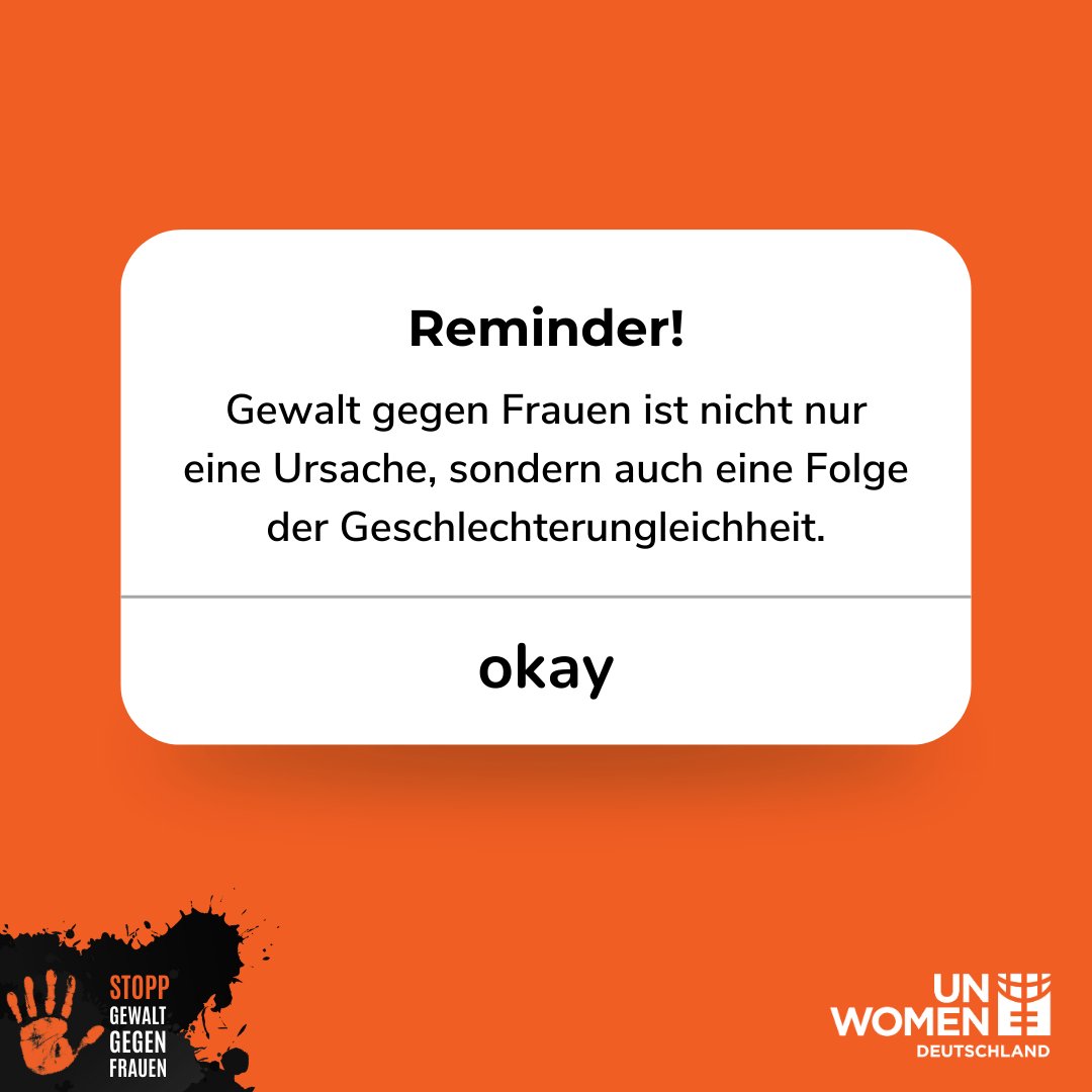 Lasst uns gemeinsam an einer Welt arbeiten, in der Gleichberechtigung nicht nur ein Ideal ist, sondern die Realität. ✋Wir sagen: STOPP Gewalt gegen Frauen! #OrangeTheWorld #StoppGewalt #GewaltStoppen #EndViolenceAgainstWomen #StoppGewaltGegenFrauen #16Days #OrangeDay