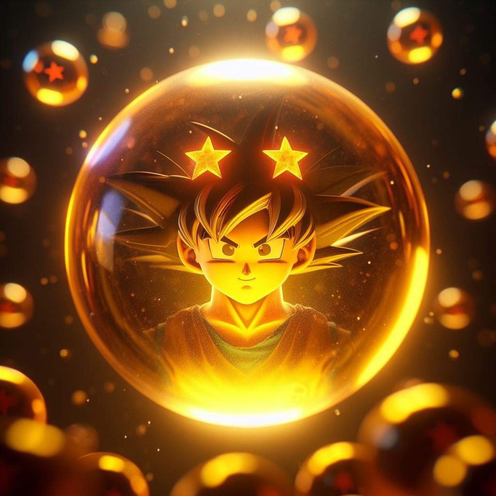 Goku's Spirit Reflected in the Dragon Ball 🐉✨ #GokuReflection #DragonBallMirrors 🌟 #SaiyanSpirit #DBZImagery 💥 #EternalWarrior #GokuInsideTheDragonBall 🌌 #DragonBallZArt #SaiyanLegacy 🚀 #ReflectingGreatness #GokuEchoes 🐉💫
