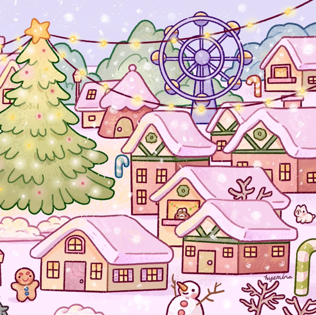 _hyemina's tweet photo. Happy December!🎄🦌❄️🌸☃️ https://t.co/hTOgdRwszS