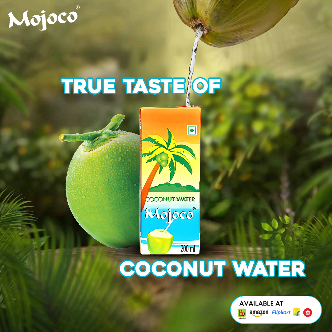 Satisfyyourthirst with the refreshing & delicious taste of #MojocoCoconutWater! It's the perfect way to quench your thirst and keep your body hydrated. Whether you're looking to beat the Afternoonheat or need to hydrate after aworkout, #Mojoco is the perfectchoice for anyoccasion