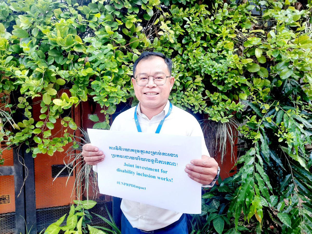 UNDPCambodia's tweet photo. @UNDP joined Cambodia 🇰🇭this morning to 🙌celebrate the 25th National Day for Persons with Disabilities.
We're committed to creating a more inclusive world 🌏
#UNPRPDImpact #SDGs https://t.co/t1G7BP2588