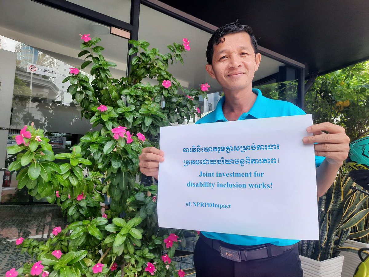 UNDPCambodia's tweet photo. @UNDP joined Cambodia 🇰🇭this morning to 🙌celebrate the 25th National Day for Persons with Disabilities.
We're committed to creating a more inclusive world 🌏
#UNPRPDImpact #SDGs https://t.co/t1G7BP2588
