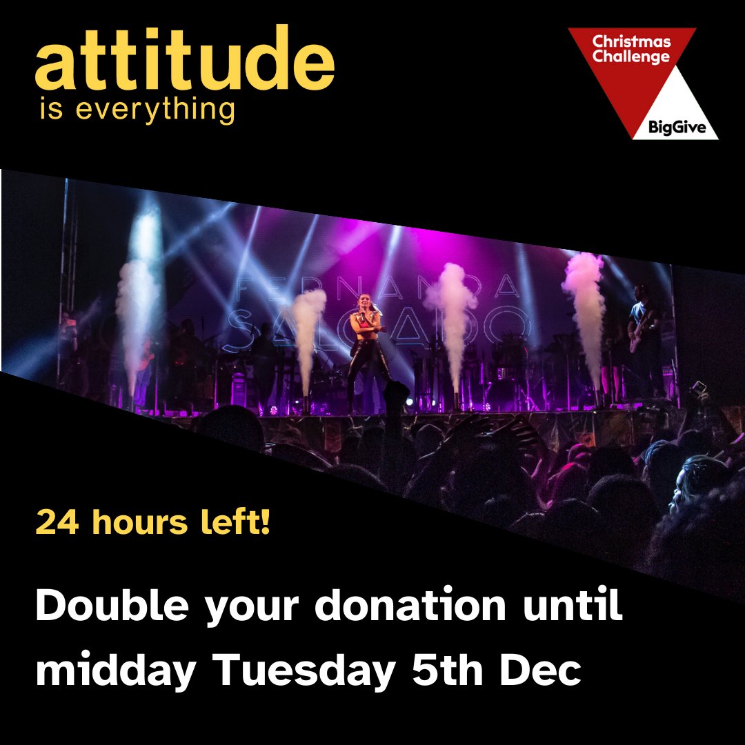 attitudetweets's tweet photo. 📢24 hours left to donate to our Big Give #ChristmasChallenge fundraiser! 

Thanks to everyone who has donated so far.

Read what Mystery Shopping + live music means to our amazing volunteer Hanna. 

Link to donate at bottom of their blog post!

https://t.co/Ox6Z8OAsK3 https://t.co/FYGQgumE6B