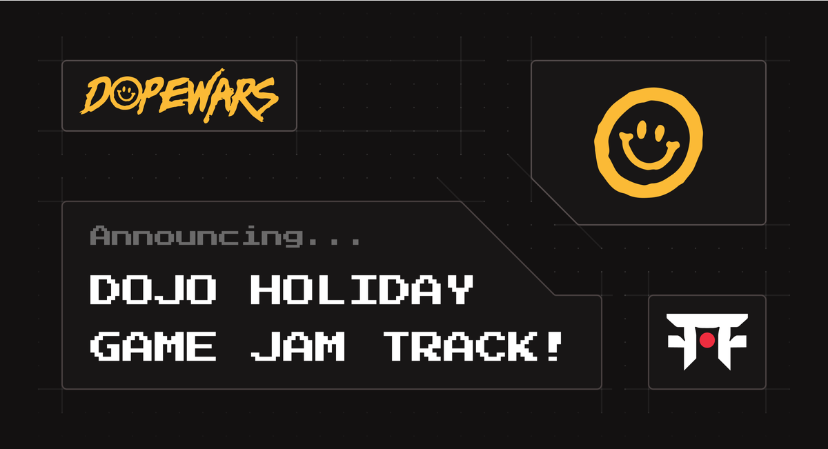 Dopewarsx's tweet photo. It's official! We're sponsoring a track at Dojo Holiday Game Jam ⛩️!
📢 Calling all devs and creators! Build the dopest game mod for #DopeWorld and win $5k in $Paper.
🗓️ This Jam starts December 15th , 2023.
Spots are limited so signup below! ⬇️
https://t.co/M2nPgSHD7m https://t.co/3MErqFqpiS