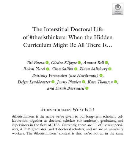 A/Prof Tai Peseta (@tpeseta) on Twitter photo Always a decent day when something you write gets out 'n' about in the world. Been a weird stop-start writing year for me so scribbling with the #thesisthinkers lot is something of a treat <a href="/giedre/">Giedre Kligyte</a> @AmaniBell <a href="/RobynYucel/">Robyn Yucel</a> <a href="/fiSalisbury/">Fiona Salisbury</a> <a href="/GinaSalibaa/">Gina Saliba</a> <a href="/DrKateThomson/">Kate Thomson (she/her)</a> <a href="/sbarradell1/">Sarah Barradell</a> X Always a decent day when something you write gets out 'n' about in the world. Been a weird stop-start writing year for me so scribbling with the #thesisthinkers lot is something of a treat <a href="/giedre/">Giedre Kligyte</a> @AmaniBell <a href="/RobynYucel/">Robyn Yucel</a> <a href="/fiSalisbury/">Fiona Salisbury</a> <a href="/GinaSalibaa/">Gina Saliba</a> <a href="/DrKateThomson/">Kate Thomson (she/her)</a> <a href="/sbarradell1/">Sarah Barradell</a> X