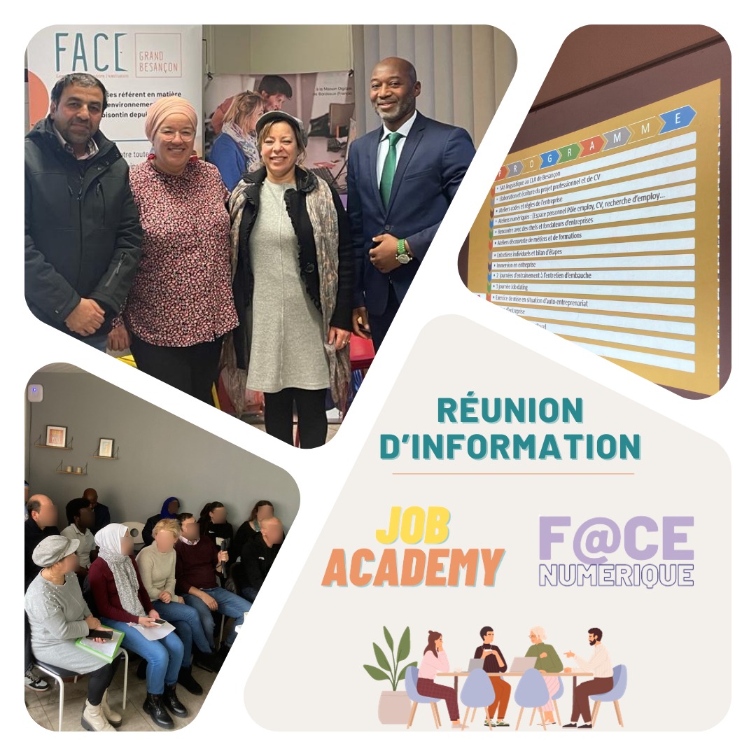 FaceDoubs's tweet image. Images de notre réunion d'information pour Job Academy et Face Numérique qui débuteront officiellement le 9 janvier. Un grand merci à Monsieur Yugo , Conseiller Départementale pour sa présence. On remercie aussi la présence de Madame CHAHD, formatrice FLE à la FRATE.