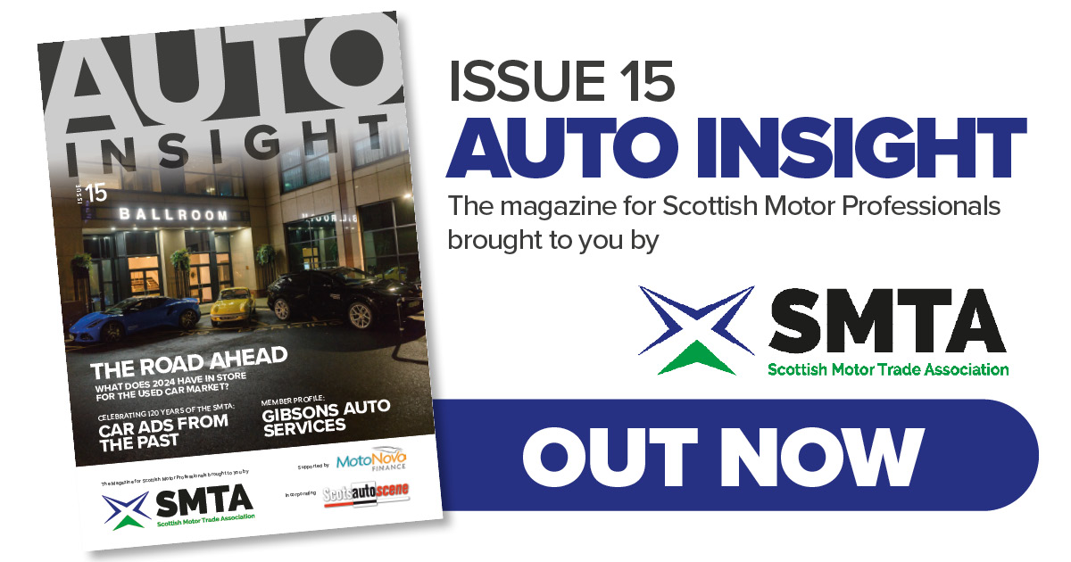 Scottish Motor Trade Assoc (@smtaltd) on Twitter photo SMTA's latest magazine is out now! Auto Insight 15 is available to read online and all our members receive a hard copy as well!
Thanks to our front cover sponsor <a href="/motonovofinance/">MotoNovo Finance</a>
smta.co.uk/smta-magazine/… SMTA's latest magazine is out now! Auto Insight 15 is available to read online and all our members receive a hard copy as well!
Thanks to our front cover sponsor <a href="/motonovofinance/">MotoNovo Finance</a>
smta.co.uk/smta-magazine/…