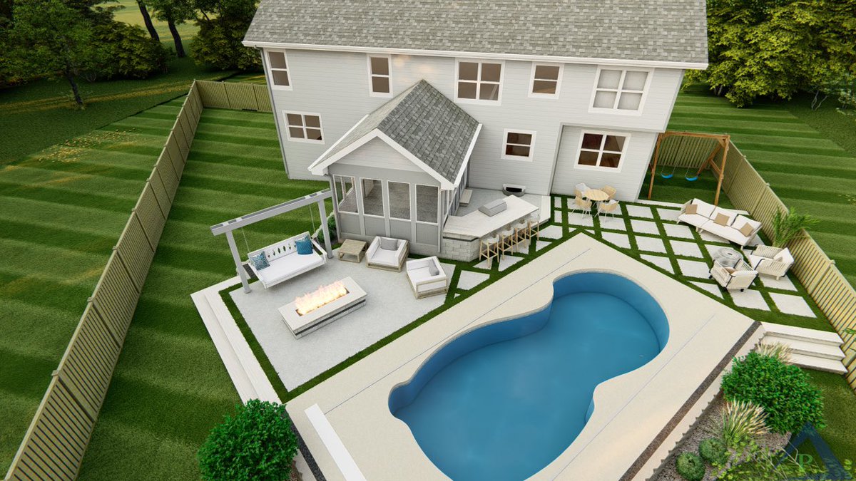 PrecisionOut's tweet photo. #DesignOfTheWeek
This is an awesome pool deck remodel. This project features artificial turf inlay in a concrete deck. Also a Summerset Grill and Unilock grill island. 

#Unilock #SummersetGrills #outdoorliving #poollife https://t.co/Mgsmzp0ADV