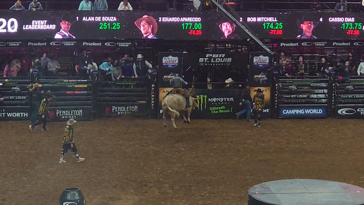 ALTSKEYR6's tweet photo. 12/03/2023 @Enterprise_Cntr .
@PBR In The Lou For The Unleash The Beast Weekend. Casio Dias Pulls Off The Win With A 264.25 Ride Score. https://t.co/dKy421IWAC