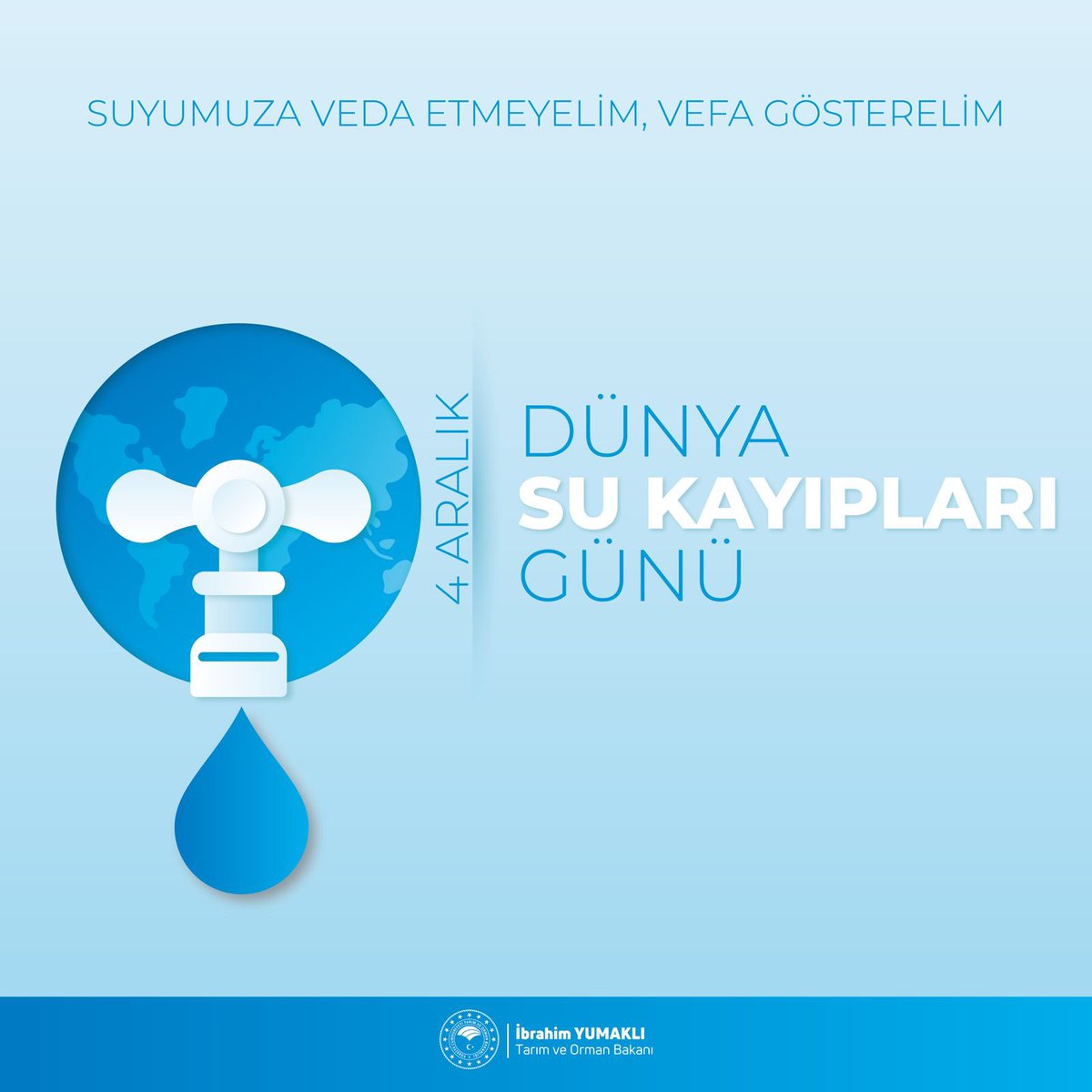 🌍Sürdürülebilir bir dünya için su kayıplarını azaltmak en önemli hedeflerimizden biridir.

Topyekûn bir seferberlikle ve #SudaSıfırKayıp anlayışıyla tasarruf edeceğimiz her damla suyumuz, gelecek nesillerimize bırakacağımız en değerli miras olacak. 

#DünyaSuKayıplarıGünü💧
