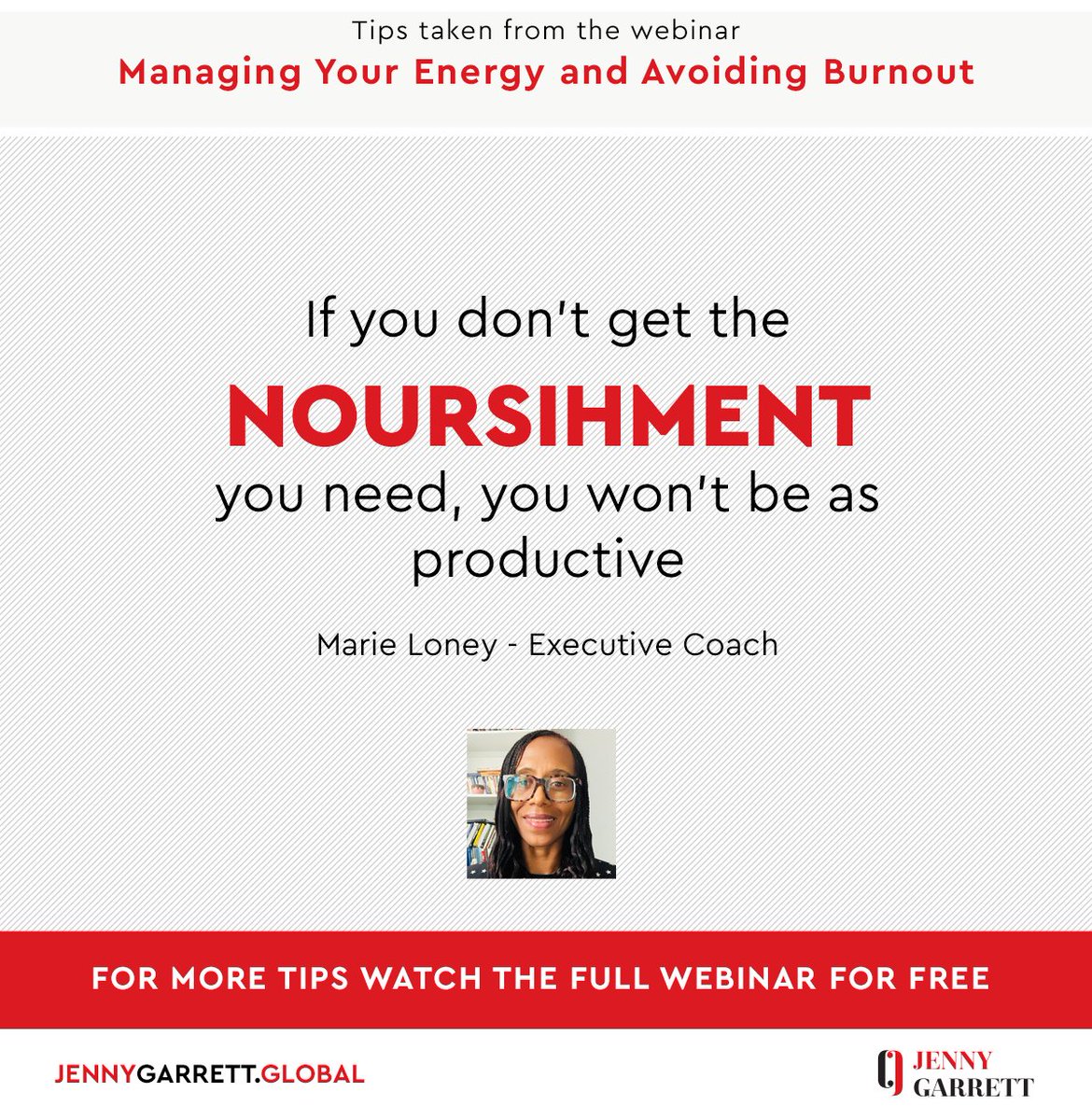 🔋Refuel your energy and banish burnout for good! Learn essential tips from <a href="/marieloney/">Marie Loney</a> in our insightful #webinar - 'Managing Your Energy: Avoiding Burnout and How to Recover From It.' Start your wellness journey now 🌿 Click the link shorturl.at/jrGNW to watch
#wellness
