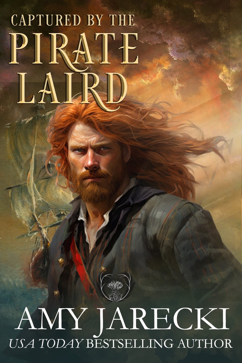 In December 2023 Amy is giving away a signed copy of CAPTURED BY THE PIRATE LAIRD with the new cover! docs.google.com/forms/d/e/1FAI…