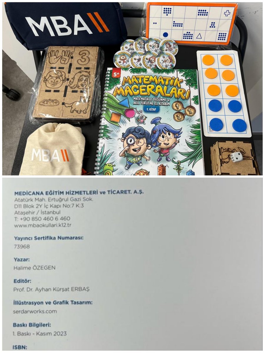 Değerli Hocam Prof. Dr.Ayhan Kürşat Erbaş editörlüğünde yazdığım okul öncesinde fark yaratacağına inandığım, CPA(Singapur Matematiği) yaklaşımını esas alan konu öğreniminin ve problem çözme etkinliklerinin yer aldığı materyal destekli ilk kitabım🙂