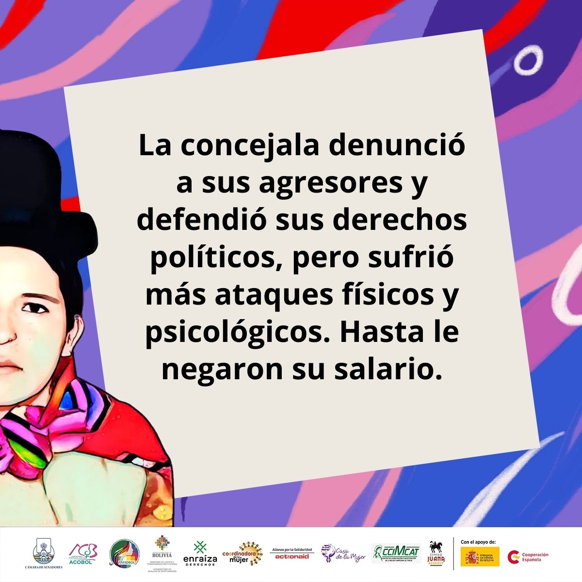 CoordinadoraBO's tweet photo. #BastaDeImpunidad
Hace 11 años, la concejala #JuanaQuispe fue asesinada por móviles políticos. 
👉Conoce más sobre este hecho que marcó la lucha por los derechos políticos de las mujeres en #Bolivia.
🧵1/2 https://t.co/uTXxsaTKdZ