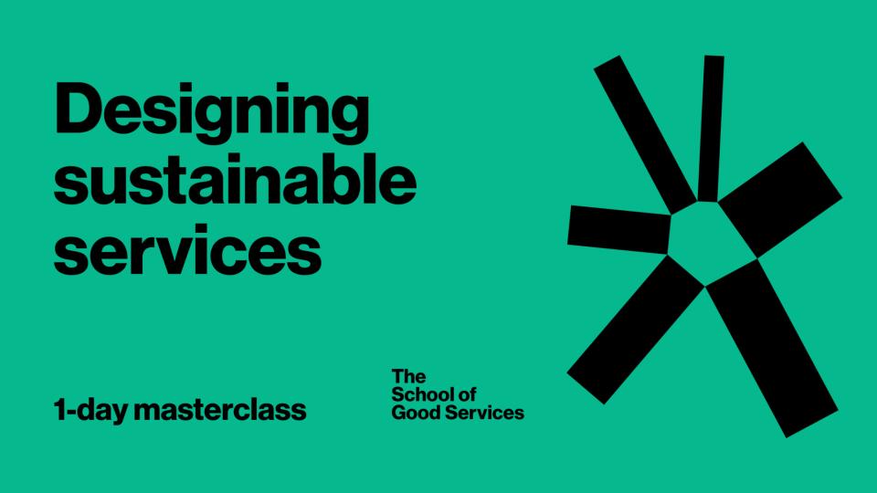 Our new upcoming course is Designing Sustainable Services with @lucymstewart and @ness_wright Launching in 2024, keep your eyes for the ticket sale in early January.