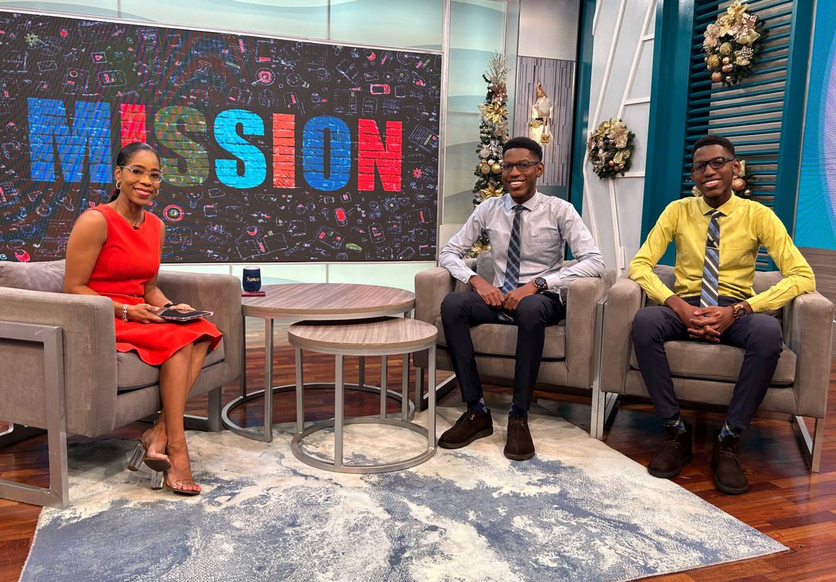 Smilejamtvj's tweet photo. Senior Accountants and twins, Michkail and Michkoy Richards, speak about their recent accomplishments as the youngest individuals to complete all 13 professional exams within the span of just two years for the ACCA examinations. https://t.co/unKB2eqMdy