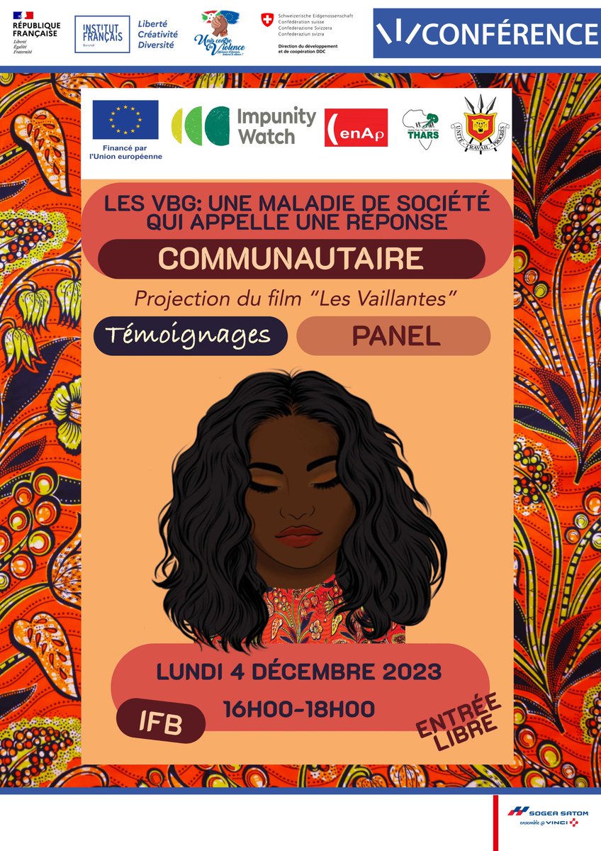 UEauBurundi's tweet photo. Rendez-vous aujourd'hui à 16h à l'@IFBurundi pour une conférence-témoignages intitulée "Les VBG: une maladie de société qui appelle une réponse communautaire". https://t.co/wVYcd6j1r5