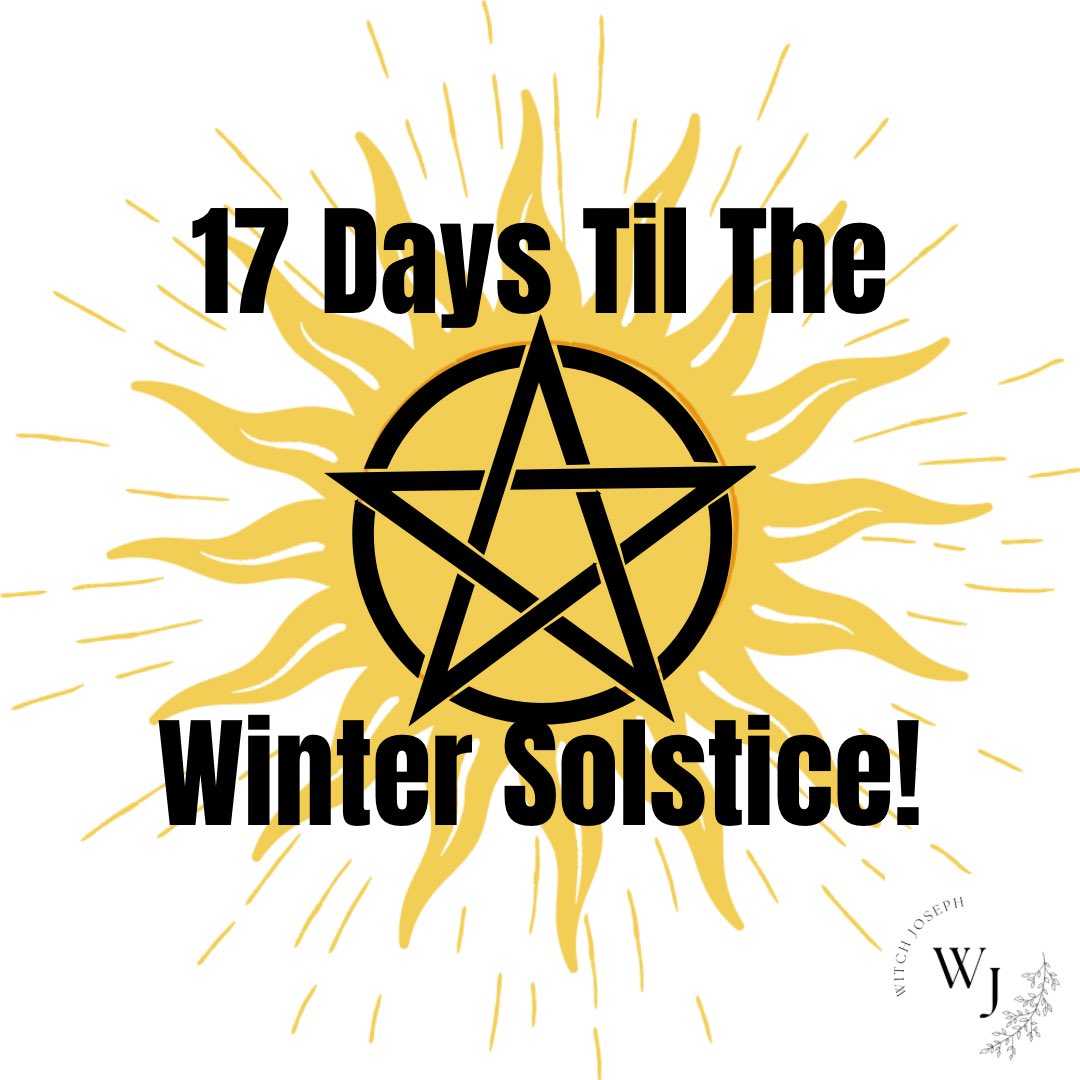 Winter Solstice Countdown #Solstice #WinterSolstice #Solstice2023 #WitchJoseph #Yule